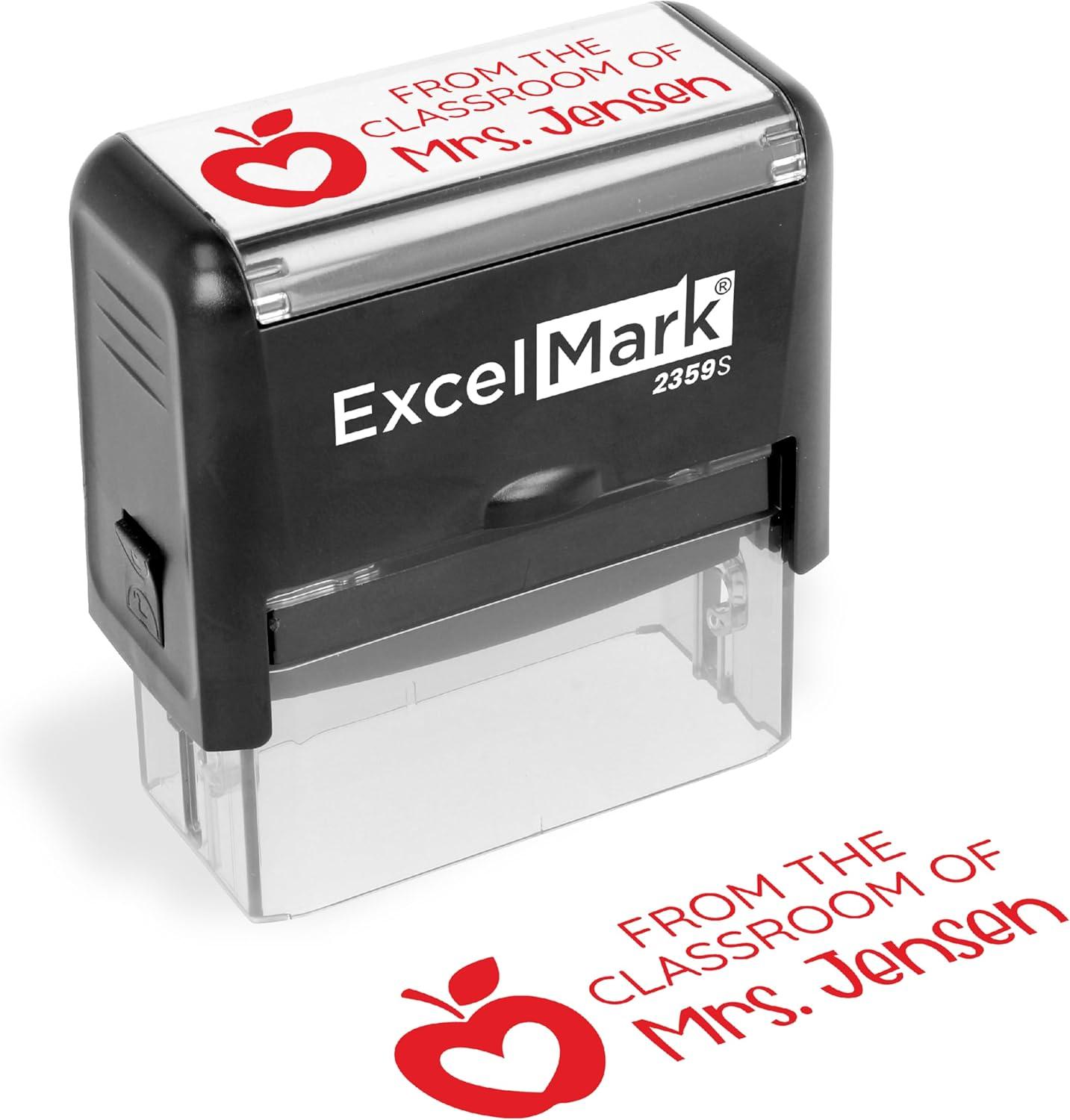 imageExcelMark Personalized Teacher Stamp  Please Sign ampamp Return  Available in 11 Colors LargeClassroom of
