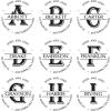 imageCustom Monogram Stamp  with 5cc Ink Bottle A43