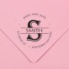 imageCustom Monogram Stamp  with 5cc Ink Bottle A43