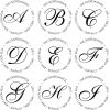 imageCustom Self Inking Address Stamp with Monogram  Style 195  with 5cc Ink Bottle A43