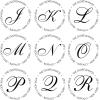 imageCustom Self Inking Address Stamp with Monogram  Style 195  with 5cc Ink Bottle A43