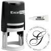 imageCustom Self Inking Address Stamp with Monogram  Style 195  with 5cc Ink Bottle A43