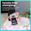 imageExcelMark 1822 Self Inking Date Stamp  Perfect for Shipping Receiving Expiration and Due Dates Black Ink Violet MountGray Mount