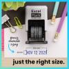 imageExcelMark 1822 Self Inking Date Stamp  Perfect for Shipping Receiving Expiration and Due Dates Black Ink Violet MountGray Mount