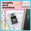 imageExcelMark 1822 Self Inking Date Stamp  Perfect for Shipping Receiving Expiration and Due Dates Black Ink Violet MountGray Mount