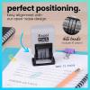 imageExcelMark 1822 Self Inking Date Stamp  Perfect for Shipping Receiving Expiration and Due Dates Black Ink Violet MountGray Mount