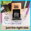 imageExcelMark 1822 Self Inking Date Stamp  Perfect for Shipping Receiving Expiration and Due Dates Black Ink Violet MountPeach Mount
