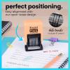 imageExcelMark 1822 Self Inking Date Stamp  Perfect for Shipping Receiving Expiration and Due Dates Black Ink Violet MountPeach Mount
