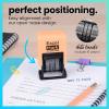imageExcelMark 1822 Self Inking Date Stamp  Perfect for Shipping Receiving Expiration and Due Dates Black Ink Violet MountPeach Mount