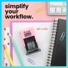 imageExcelMark 1822 Self Inking Date Stamp  Perfect for Shipping Receiving Expiration and Due Dates Black Ink Violet MountPink Mount