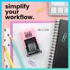 imageExcelMark 1822 Self Inking Date Stamp  Perfect for Shipping Receiving Expiration and Due Dates Black Ink Violet MountPink Mount