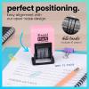 imageExcelMark 1822 Self Inking Date Stamp  Perfect for Shipping Receiving Expiration and Due Dates Black Ink Violet MountPink Mount