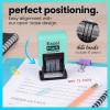 imageExcelMark 1822 Self Inking Date Stamp  Perfect for Shipping Receiving Expiration and Due Dates Black Ink Violet MountSeafoam Mount