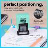imageExcelMark 1822 Self Inking Date Stamp  Perfect for Shipping Receiving Expiration and Due Dates Black Ink Violet MountSeafoam Mount