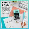 imageExcelMark 1822 Self Inking Date Stamp  Perfect for Shipping Receiving Expiration and Due Dates Black Ink Violet MountSeafoam Mount