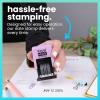 imageExcelMark 1822 Self Inking Date Stamp  Perfect for Shipping Receiving Expiration and Due Dates Black Ink Violet MountViolet Mount