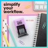imageExcelMark 1822 Self Inking Date Stamp  Perfect for Shipping Receiving Expiration and Due Dates Black Ink Violet MountViolet Mount