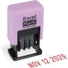 imageExcelMark 1822 Self Inking Date Stamp  Perfect for Shipping Receiving Expiration and Due Dates Black Ink Violet MountViolet Mount
