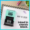 imageExcelMark 2445 Date Stamp  Perfect for Shipping Receiving Expiration and Due Dates Black Ink Pink MountBlack Ink