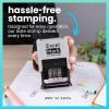 imageExcelMark 2445 Date Stamp  Perfect for Shipping Receiving Expiration and Due Dates Black Ink Pink MountBlack Ink