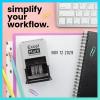 imageExcelMark 2445 Date Stamp  Perfect for Shipping Receiving Expiration and Due Dates Black Ink Pink MountBlack Ink