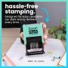 imageExcelMark 2445 Date Stamp  Perfect for Shipping Receiving Expiration and Due Dates Black Ink Pink MountBlack Ink