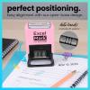 imageExcelMark 2445 Date Stamp  Perfect for Shipping Receiving Expiration and Due Dates Black Ink Pink MountBlack Ink
