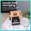 imageExcelMark 2445 Date Stamp  Perfect for Shipping Receiving Expiration and Due Dates Black Ink Pink MountBlack Ink