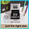imageExcelMark 2445 Date Stamp  Perfect for Shipping Receiving Expiration and Due Dates Black Ink Pink MountBlack Ink