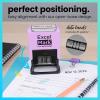 imageExcelMark 2445 Date Stamp  Perfect for Shipping Receiving Expiration and Due Dates Black Ink Pink MountBlack Ink