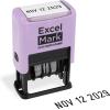 imageExcelMark 2445 Date Stamp  Perfect for Shipping Receiving Expiration and Due Dates Black Ink Pink MountBlack Ink