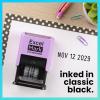 imageExcelMark 2445 Date Stamp  Perfect for Shipping Receiving Expiration and Due Dates Black Ink Pink MountBlack Ink