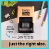imageExcelMark 2445 Date Stamp  Perfect for Shipping Receiving Expiration and Due Dates Black Ink Pink MountBlack Ink