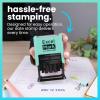 imageExcelMark 2445 Date Stamp  Perfect for Shipping Receiving Expiration and Due Dates Black Ink Pink MountBlue Ink