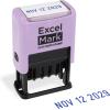 imageExcelMark 2445 Date Stamp  Perfect for Shipping Receiving Expiration and Due Dates Black Ink Pink MountBlue Ink