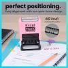 imageExcelMark 2445 Date Stamp  Perfect for Shipping Receiving Expiration and Due Dates Black Ink Pink MountRed Ink
