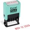 imageExcelMark 2445 Date Stamp  Perfect for Shipping Receiving Expiration and Due Dates Black Ink Pink MountRed Ink