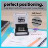 imageExcelMark 2445 Date Stamp  Perfect for Shipping Receiving Expiration and Due Dates Black Ink Pink MountRed Ink