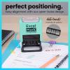 imageExcelMark 2445 Date Stamp  Perfect for Shipping Receiving Expiration and Due Dates Black Ink Pink MountRed Ink