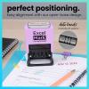 imageExcelMark 2445 Date Stamp  Perfect for Shipping Receiving Expiration and Due Dates Black Ink Pink MountRed Ink