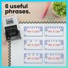 imageExcelMark 2445 Date Stamp with Text  Blue and Red Ink Violet Mount EmailedGray Mount