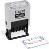 imageExcelMark 2445 Date Stamp with Text  Blue and Red Ink Violet Mount EmailedGray Mount