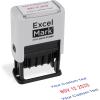 imageExcelMark 2445 Date Stamp with Text  Blue and Red Ink Violet Mount EmailedGray Mount