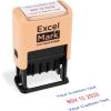 imageExcelMark 2445 Date Stamp with Text  Blue and Red Ink Violet Mount EmailedPeach Mount