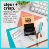 imageExcelMark 2445 Date Stamp with Text  Blue and Red Ink Violet Mount EmailedPeach Mount
