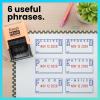 imageExcelMark 2445 Date Stamp with Text  Blue and Red Ink Violet Mount EmailedPeach Mount