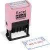 imageExcelMark 2445 Date Stamp with Text  Blue and Red Ink Violet Mount EmailedPink Mount