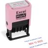 imageExcelMark 2445 Date Stamp with Text  Blue and Red Ink Violet Mount EmailedPink Mount