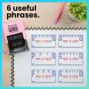 imageExcelMark 2445 Date Stamp with Text  Blue and Red Ink Violet Mount EmailedPink Mount