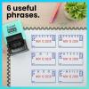 imageExcelMark 2445 Date Stamp with Text  Blue and Red Ink Violet Mount EmailedSeafoam Mount